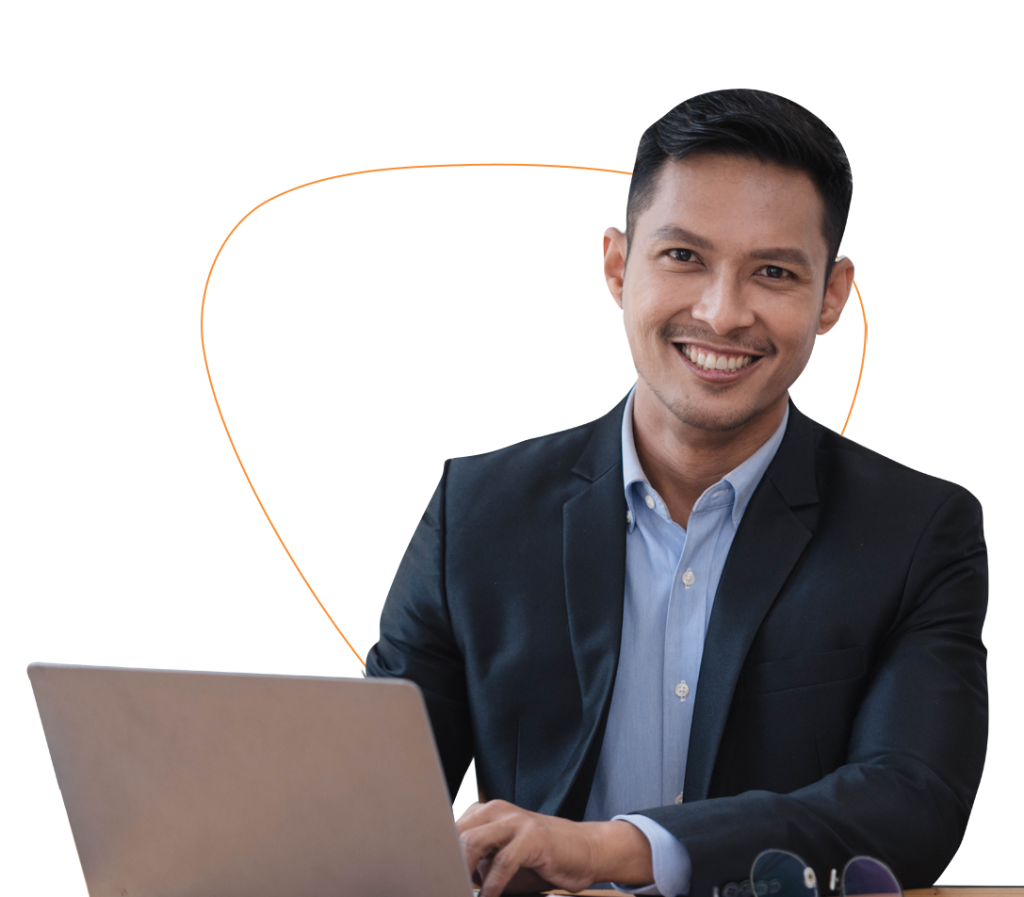 a logistics expert smiling
