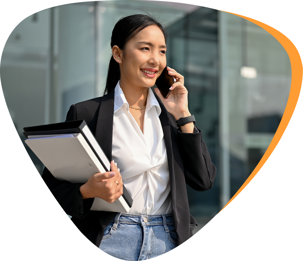 businesswoman on the phone