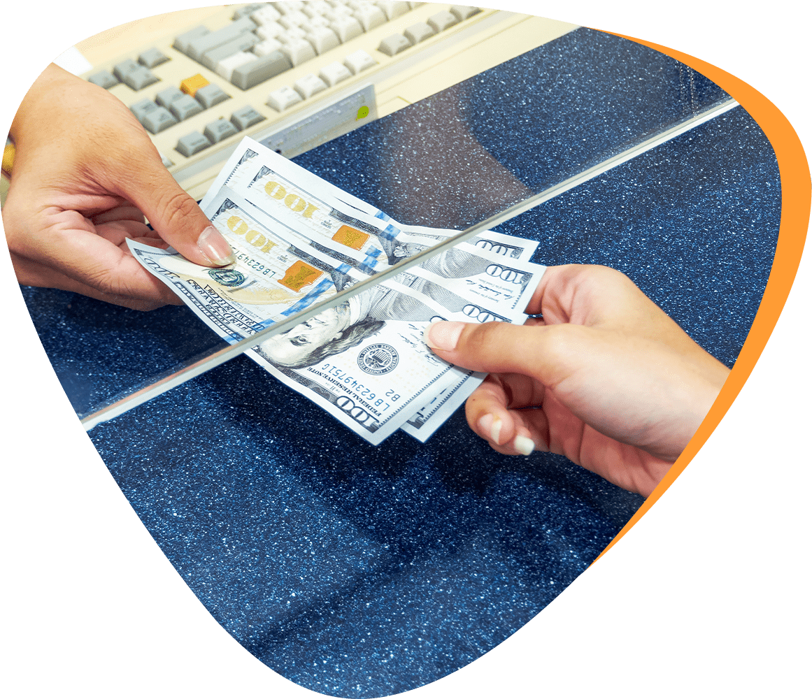cash over the counter transfer