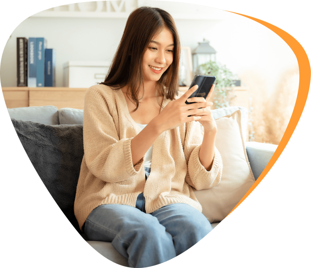 reading faqs using cellphone