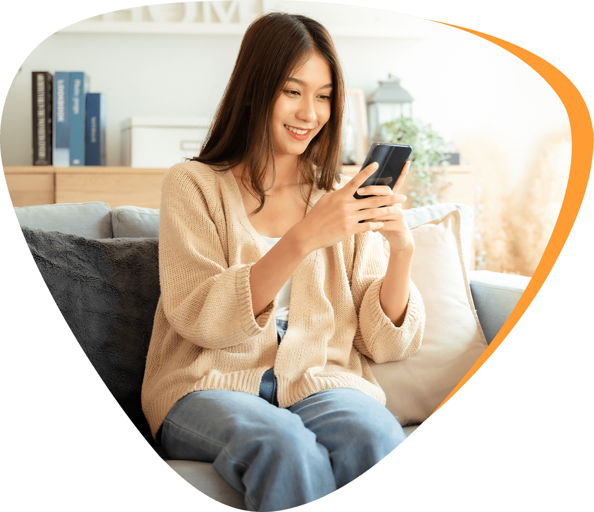 reading faqs using cellphone